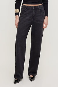 Mika Mid Rise Relaxed Straight Leg Jeans