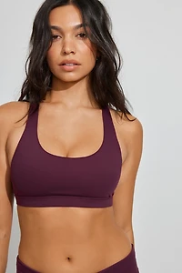 Soutien-gorge de sport à dos nageur et col échancr