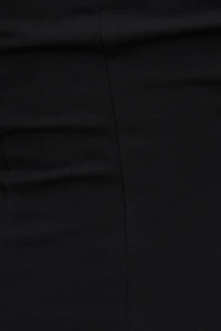 Robe maxi à épaule dénudée avec boucle