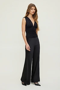 Shirred Lace Tank Top