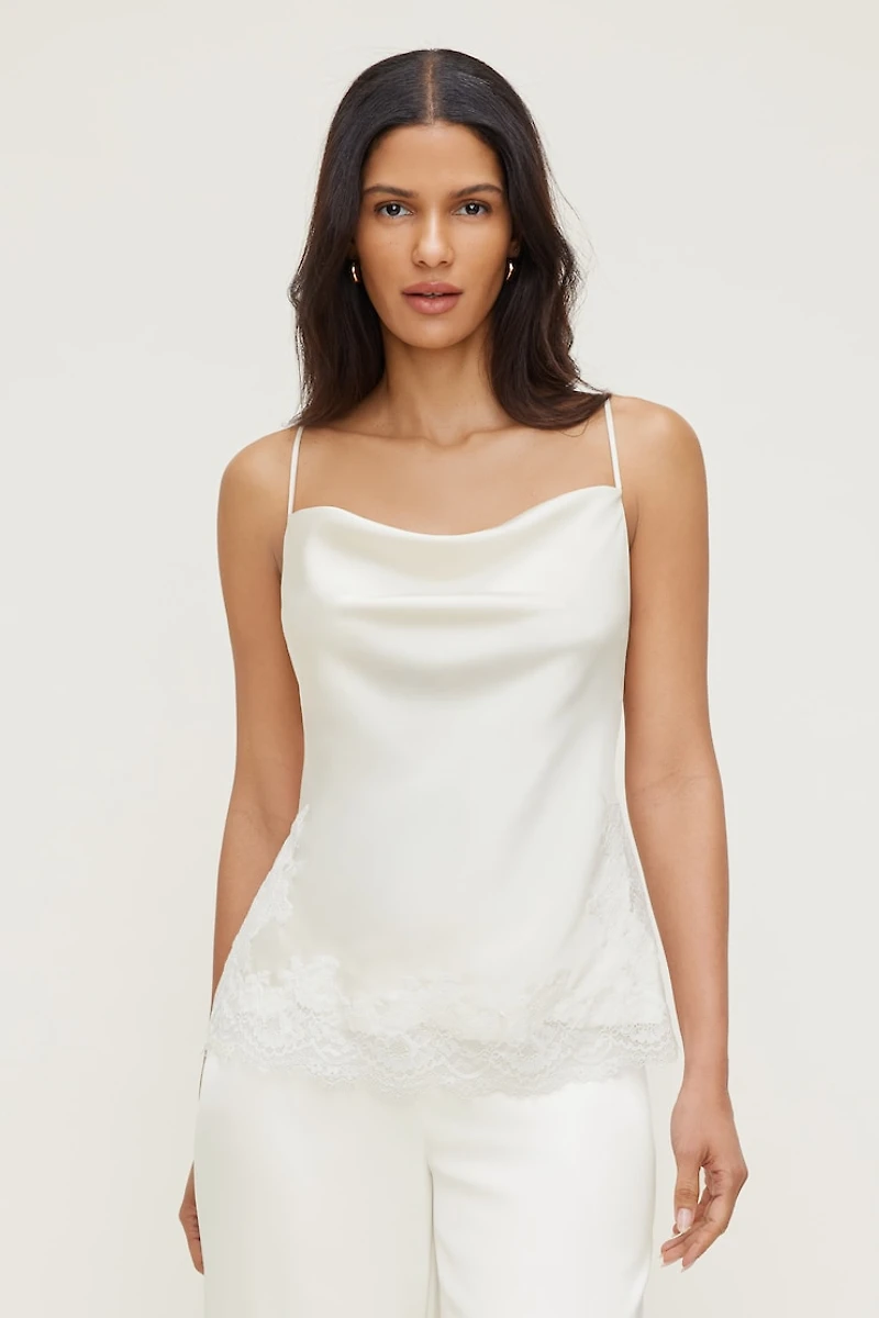 Madi Lace Satin Cami Top