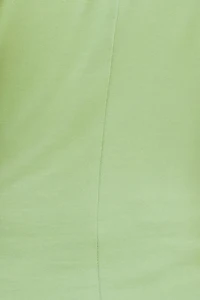 Haut froncée en coton extensible à col montant