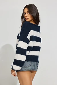 Chandail surdimensionné à col bateau