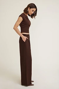 Pleated Wide Leg Pants