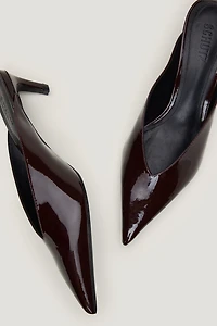 SCHUTZ | Mules vernies à talons hauts Loren