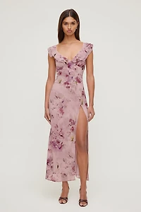 Floral Ruffle Maxi Dress