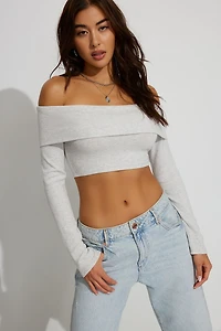 Kayla Foldover Off Shoulder Top