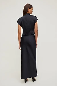 Blouse superposée en satin Ella