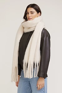 Foulard surdimensionné avec franges