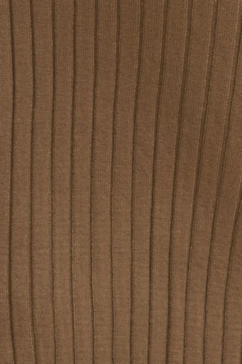 Jupe maxi côtelée moulante