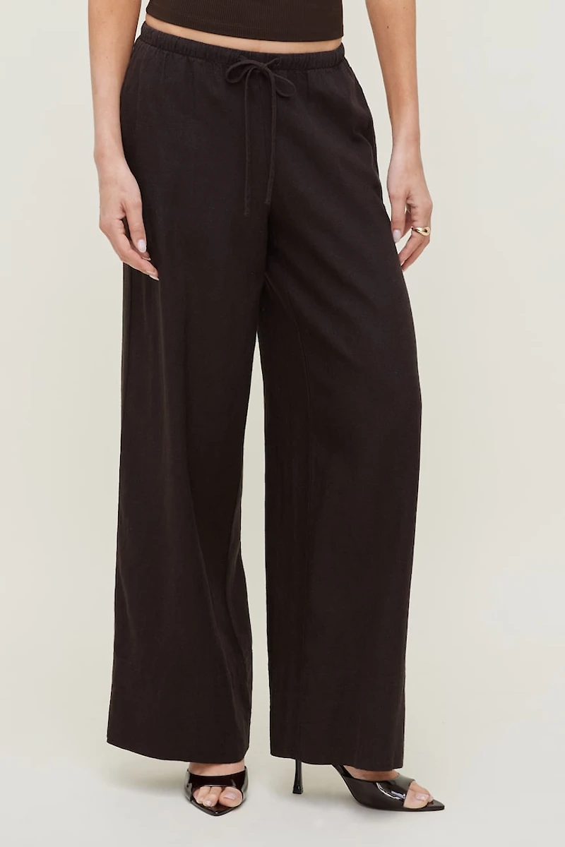 Leo Linen Wide Leg Pants