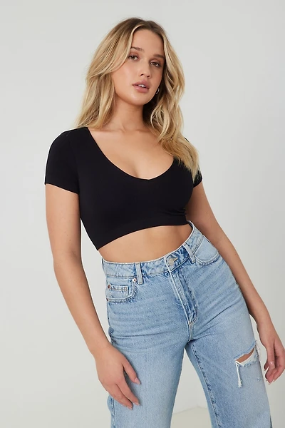 Stacie Seamless V-Neck Tee