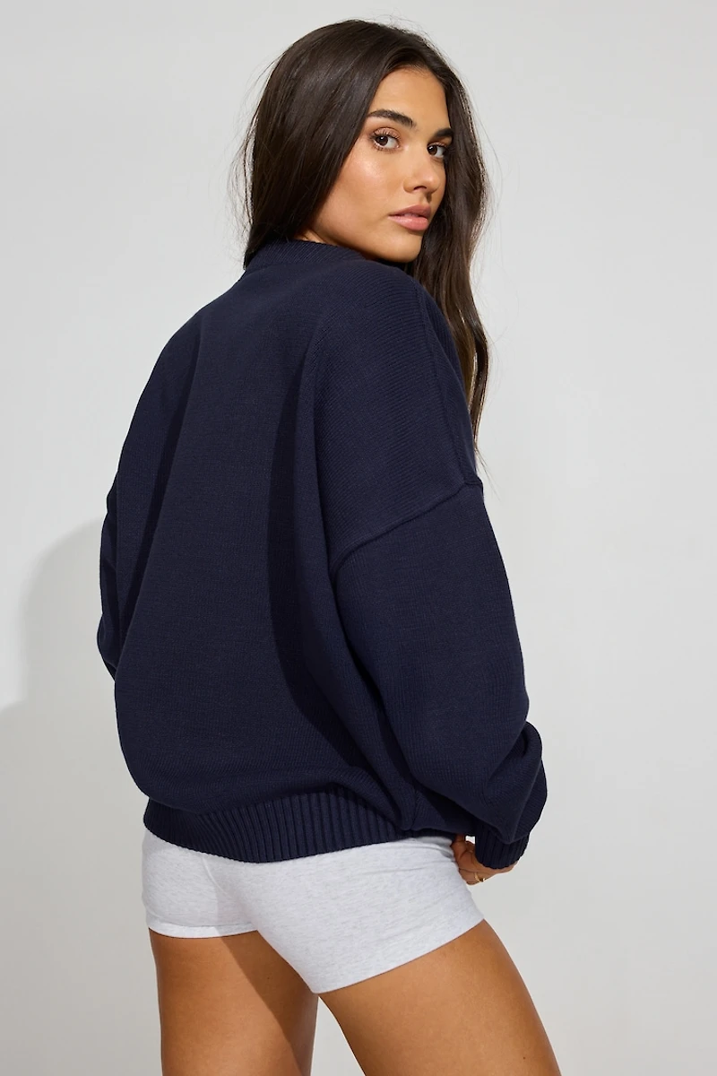 V-Neck Oversized Sweater