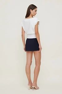 Chandail à col bateau