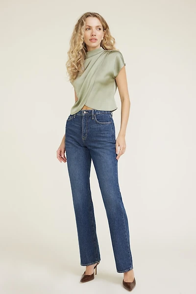 Ella Layered Satin Blouse