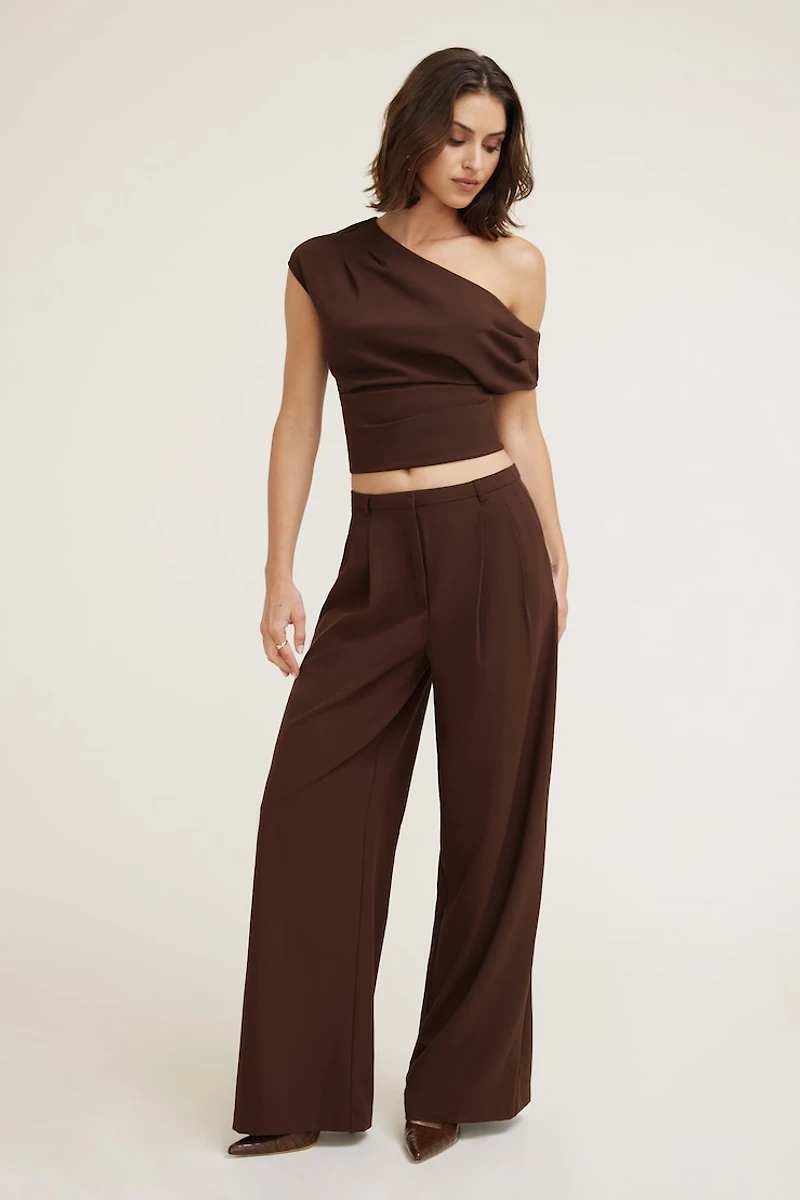 Draped Off Shoulder Top