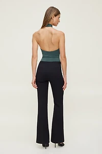 Sculpt Twist Halter Bodysuit