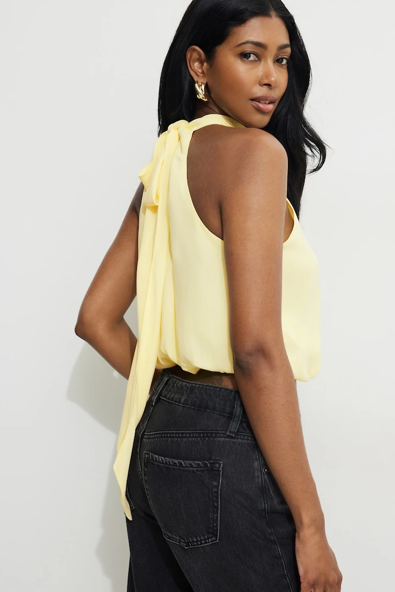 Blouse licou bouffant