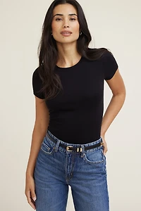 Fitted Jersey T Shirt