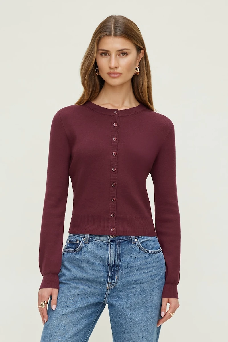 Rebecca Crewneck Cardigan