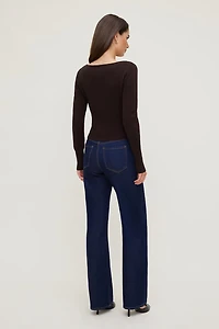 Sara Ribbed Cinch Hem Cardigan