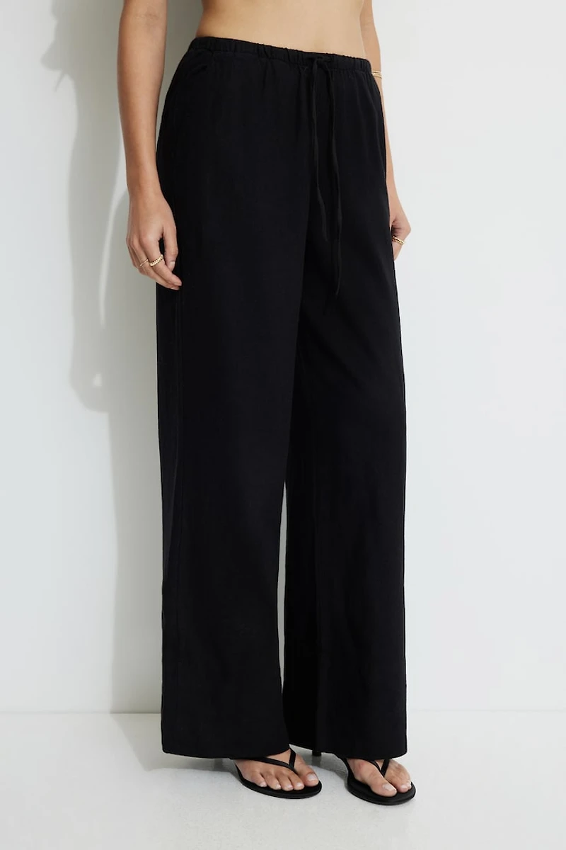 Leo Wide Leg Linen Pants