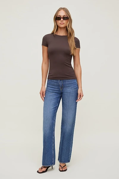 T-shirt à col rond Rumi