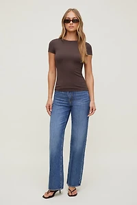 T-shirt à col rond Rumi