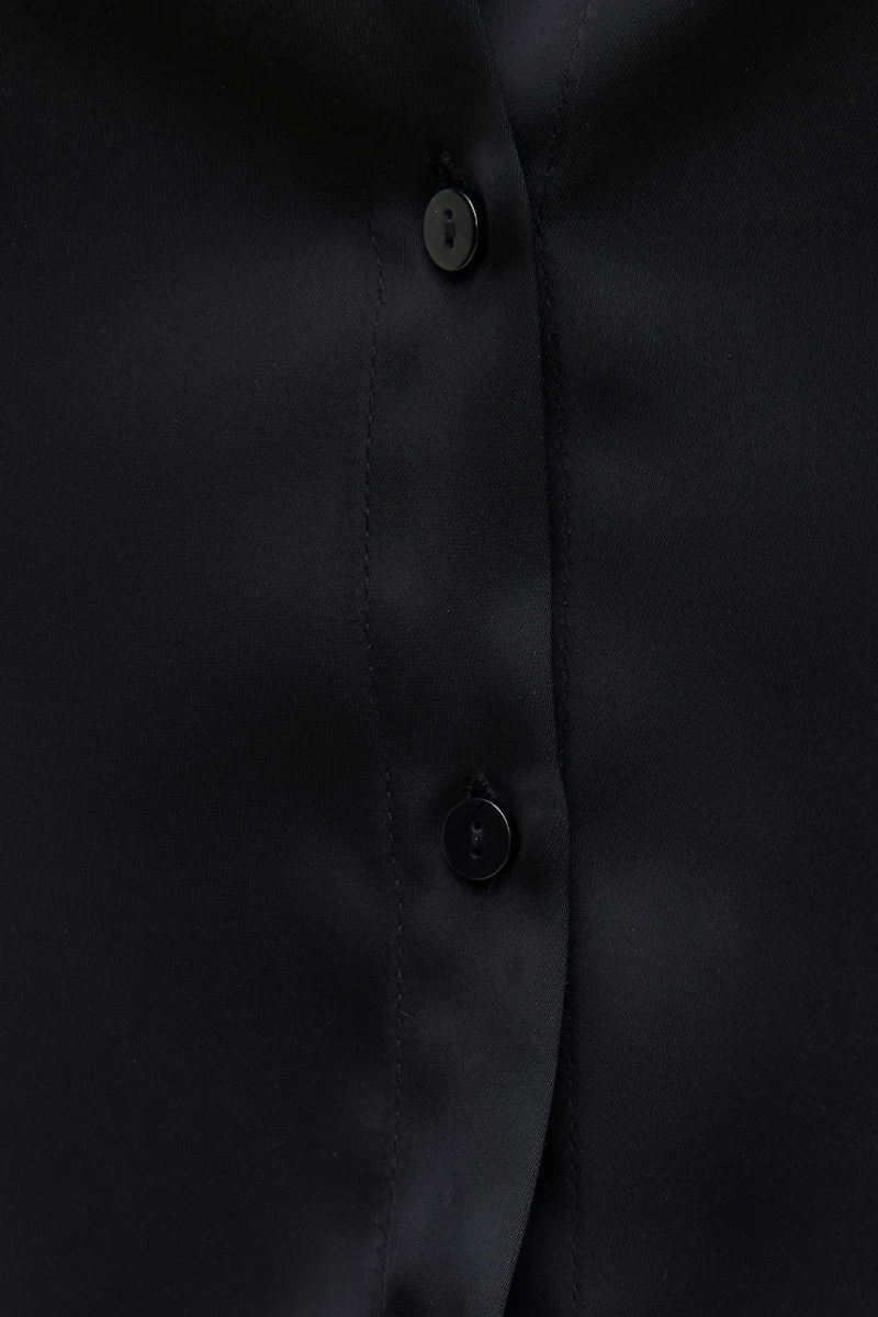 Eva Cinched Satin Shirt