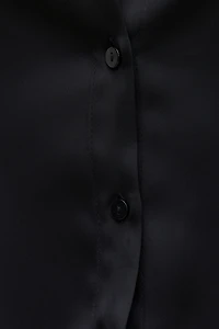 Eva Cinched Satin Shirt