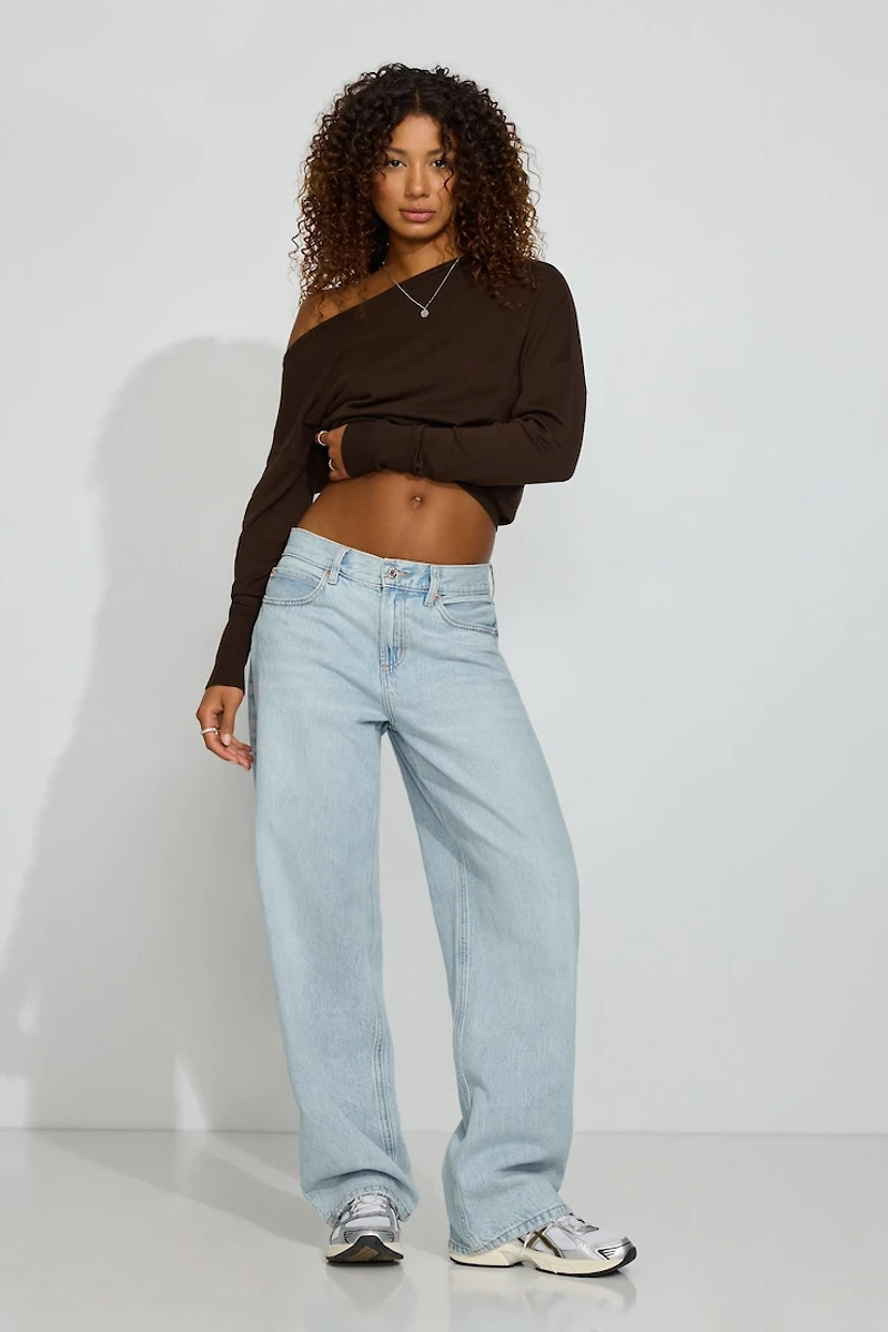 Low Rise Baggy Jeans