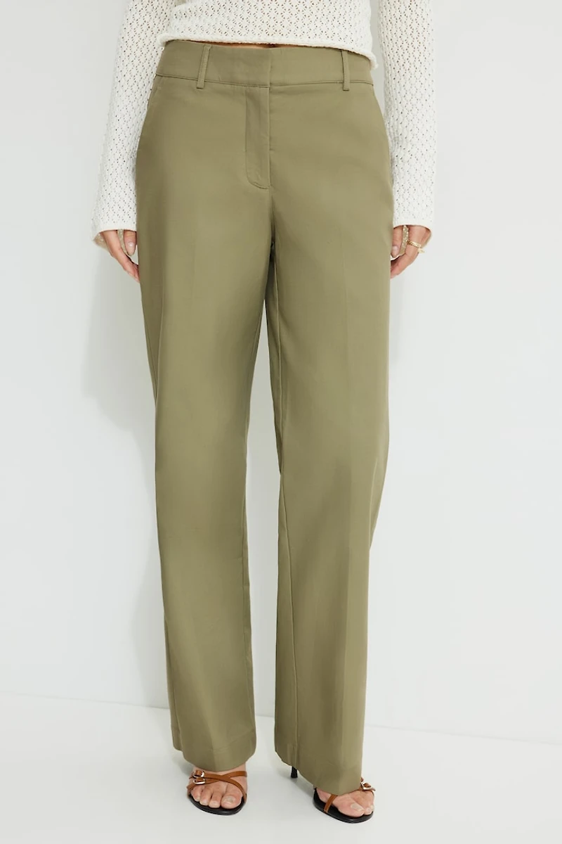 Clean Straight Leg Pants
