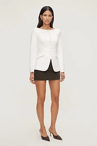 Boat Neck Ponte Blazer