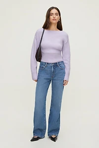 Juliet Cinched Boat Neck Sweater