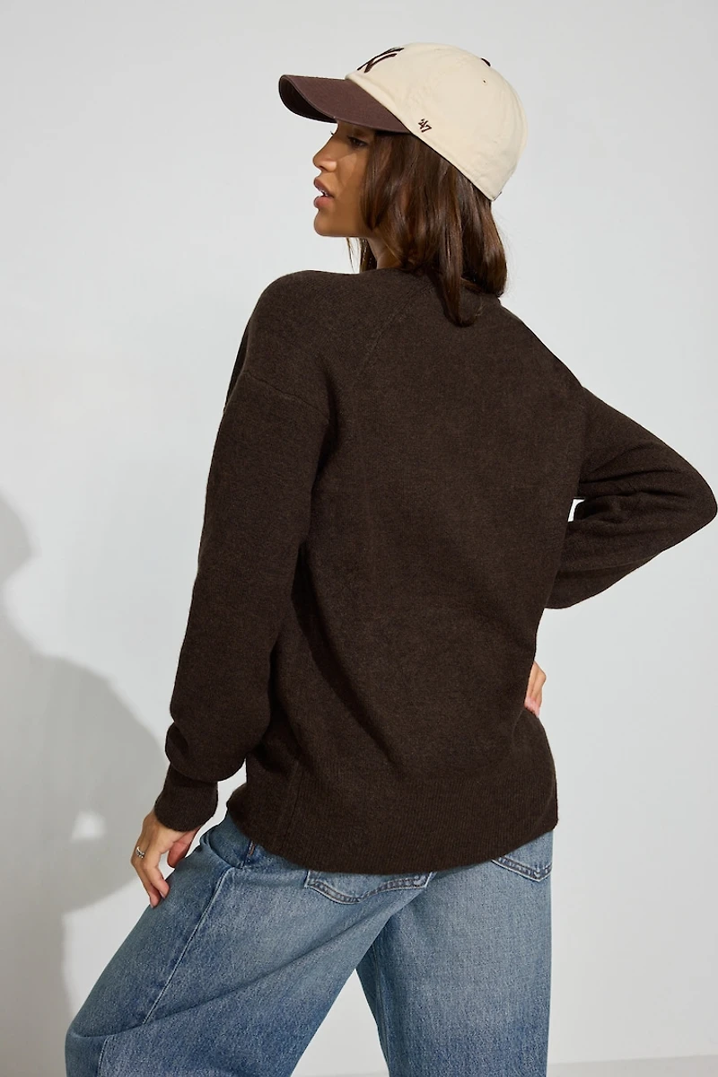 Long Sleeve Spongy Oversized Cardigan