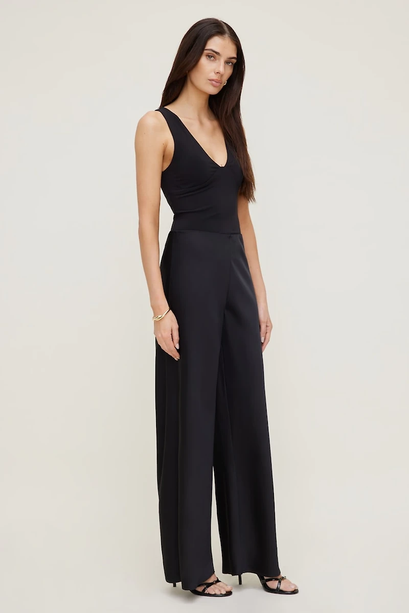 Izzy Wide Leg Satin Pants