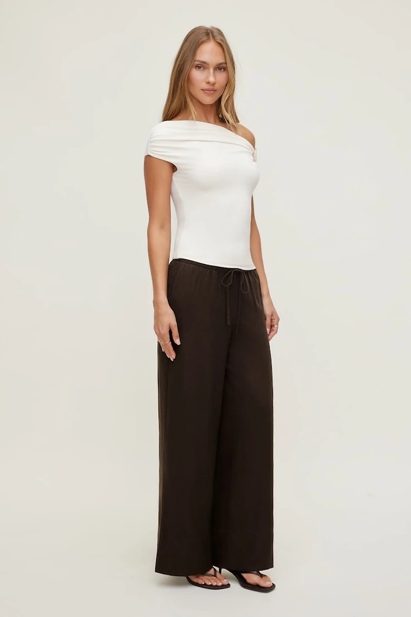Leo Linen Wide Leg Pants