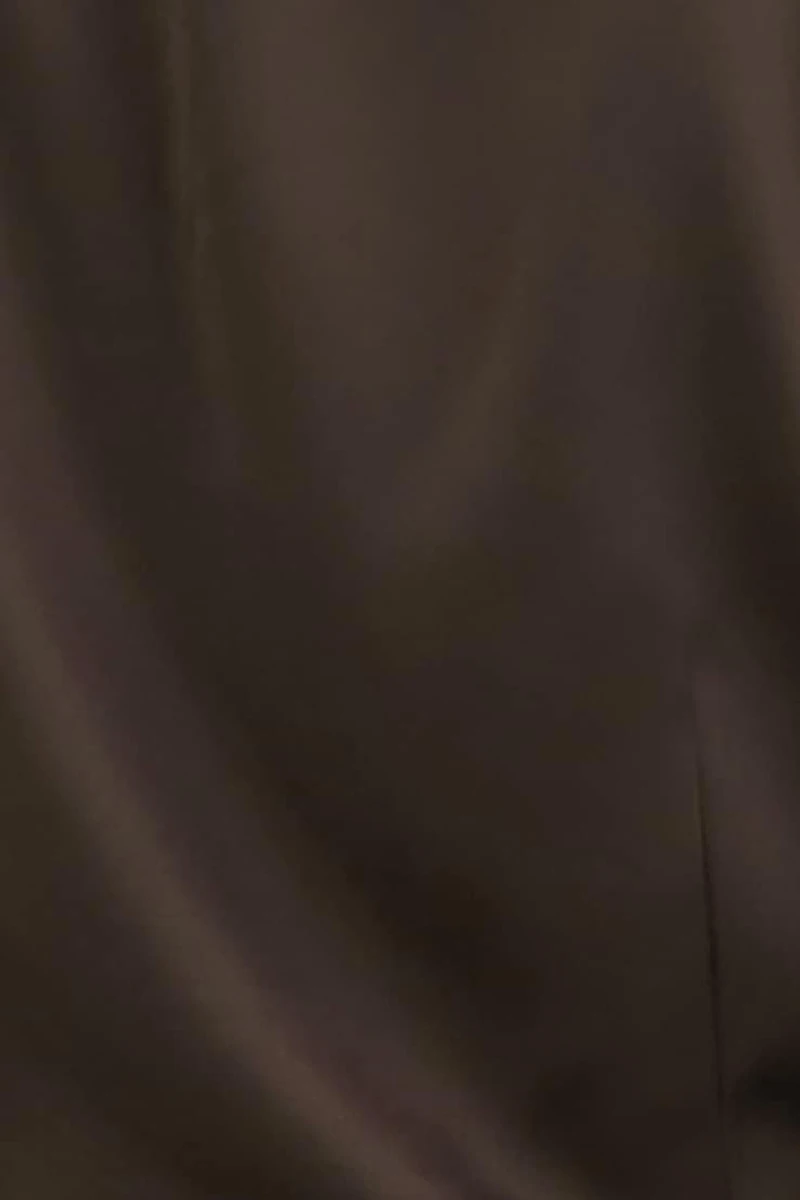 Faye Cropped Boat Neck Satin Blouse