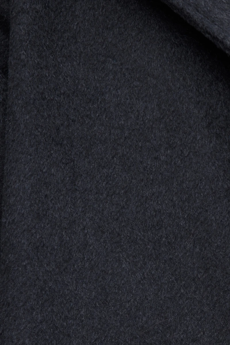 Belted Wool Wrap Coat