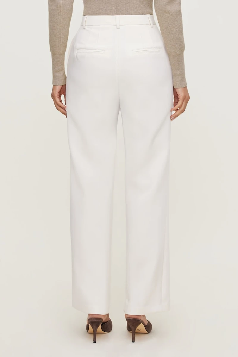 Pintuck Straight Leg Pants