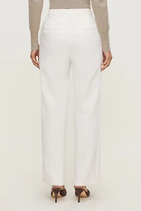 Pintuck Straight Leg Pants