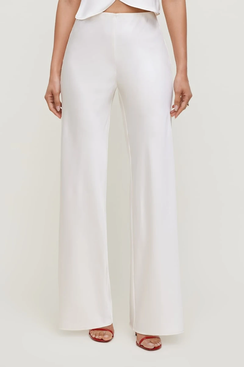 Izzy Wide Leg Satin Pants