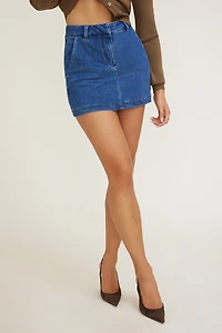 Minijupe-short en denim Josefine