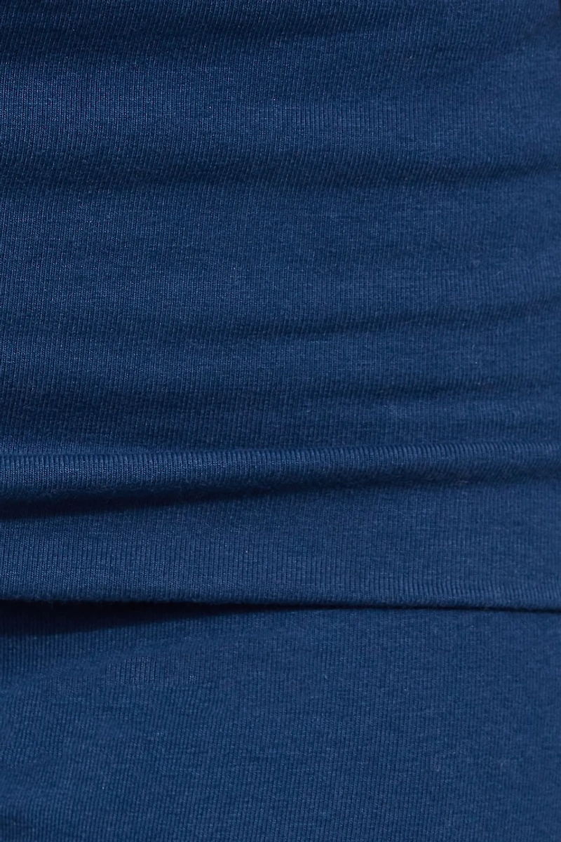 Soft Cotton Fold Over Flare Pants