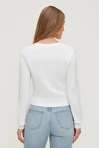 Cardigan à col rond Rebecca