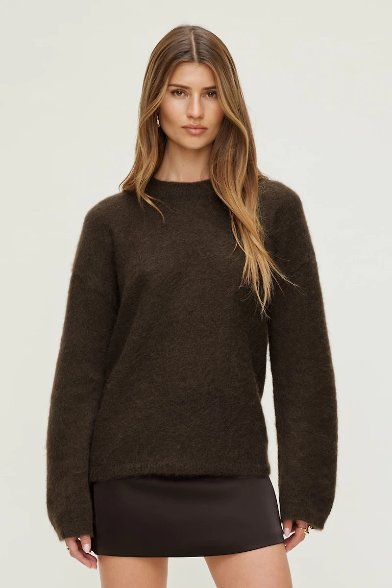 Premium Mohair Wide Sleeve Sweater