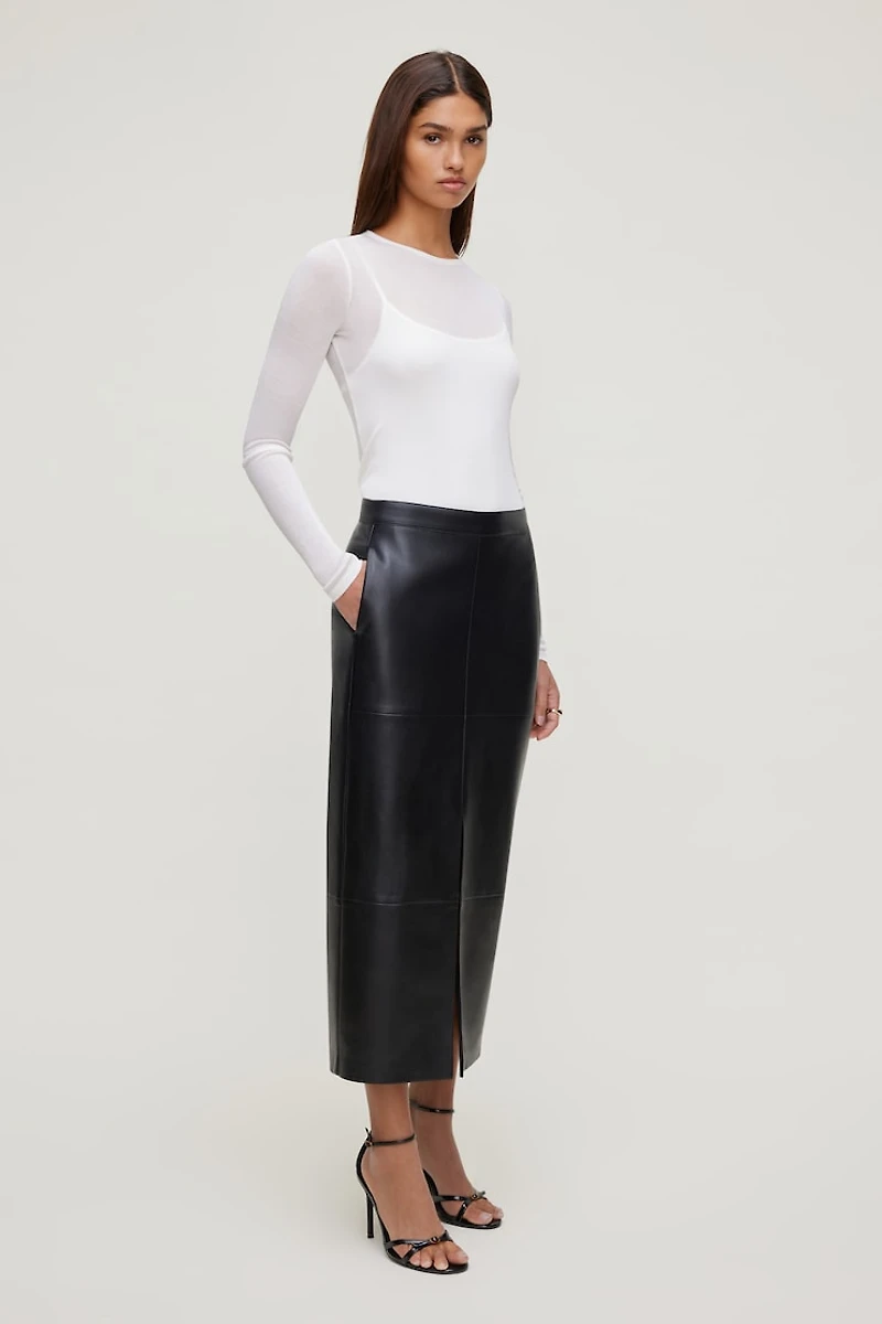 Sheer Layered Cami and Long Sleeve T Shirt