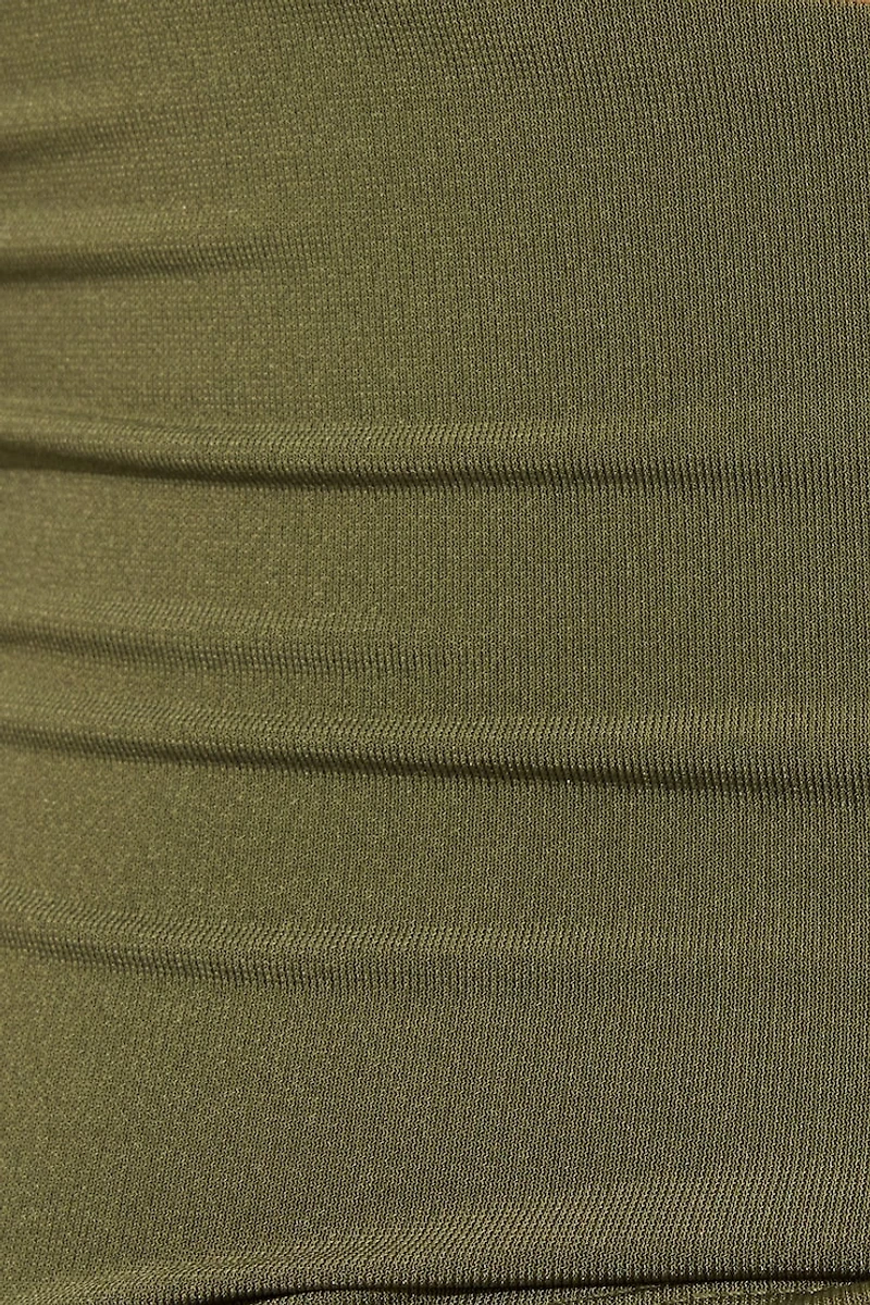 Deep Cowl Neck Halter Top