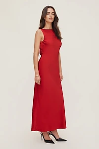 Nora Satin Maxi Slip Dress