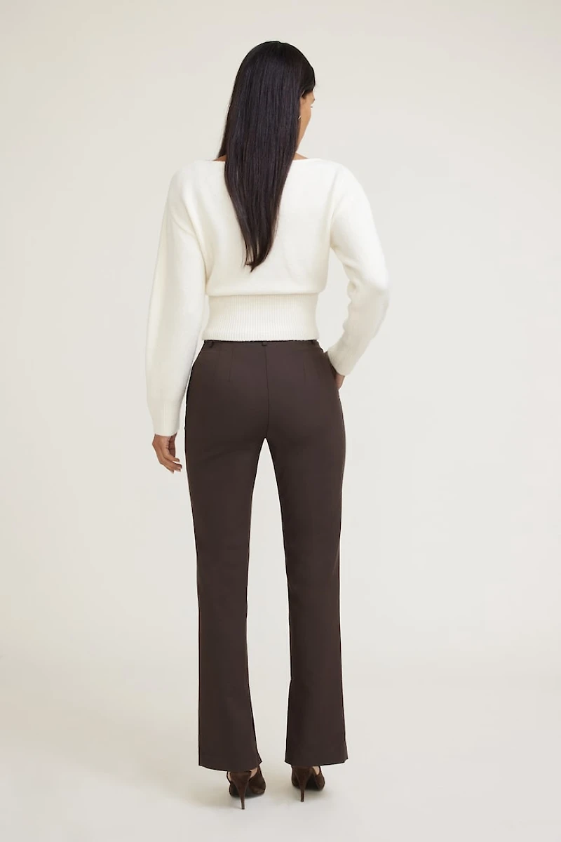 High Rise Slim Leg Pants